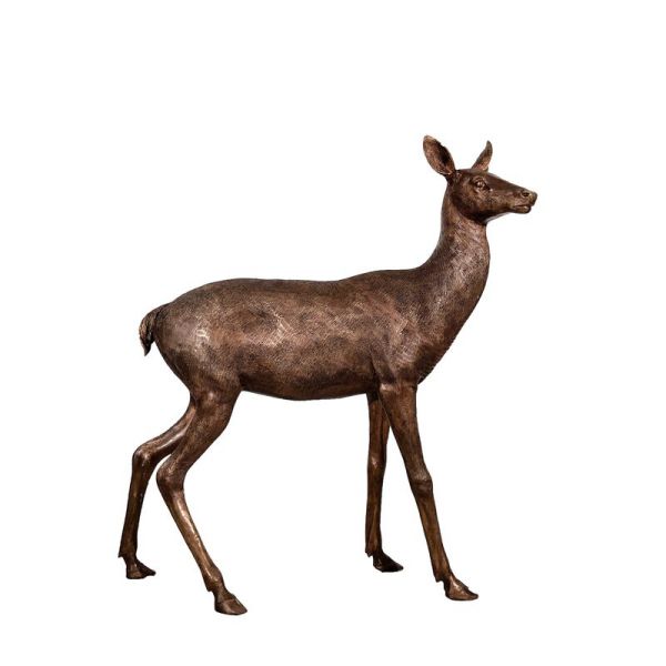 Europe Regional Feature Bronze Sika Deer Sculpture for Custom Metal Animal Statues
