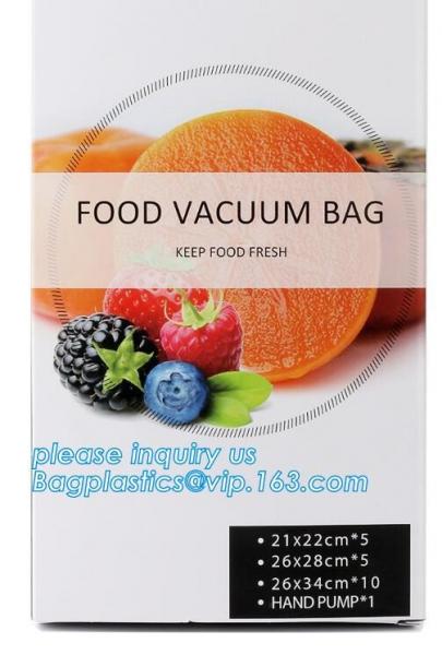 Food Saver Vacuum Storage Embossed Vacuum Bag for Keep Food Fresh, Meat Vegetable Fruit Keep Fres Kitchen Vacuum Bags Wr