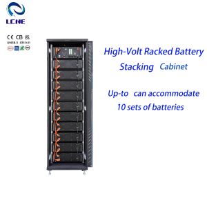 China High Voltage Stackable LiFePO4 Battery Cabinet with CAN Communication All-In-One System on sale