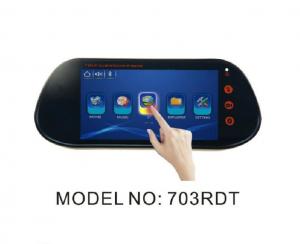 Quality 7 Inch Capacitive Rear View Mirror Display Built In USB / TF Card Port for sale