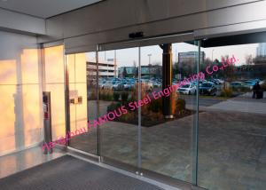 China Fully Glazed Overhead Sensor Doors Glass Facade Opening Sliding Doors Automatic on sale