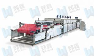 China High Efficiency Full Automatic Roll To Roll Non Woven Silk Screen Printing Press on sale