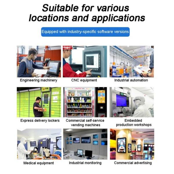 Industrial Embedded Touch Control Machine with 24 inch LCD Capacitive Touch Screen for Kiosk/CNC Controller/ATM Machine