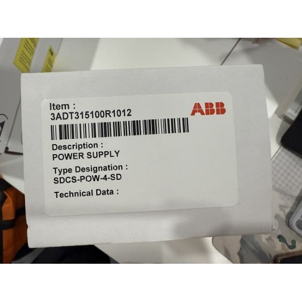 SDCS-POW-4-SD 3ADT315100R1012 ABB Power Supply for DCS800 Drives OEM