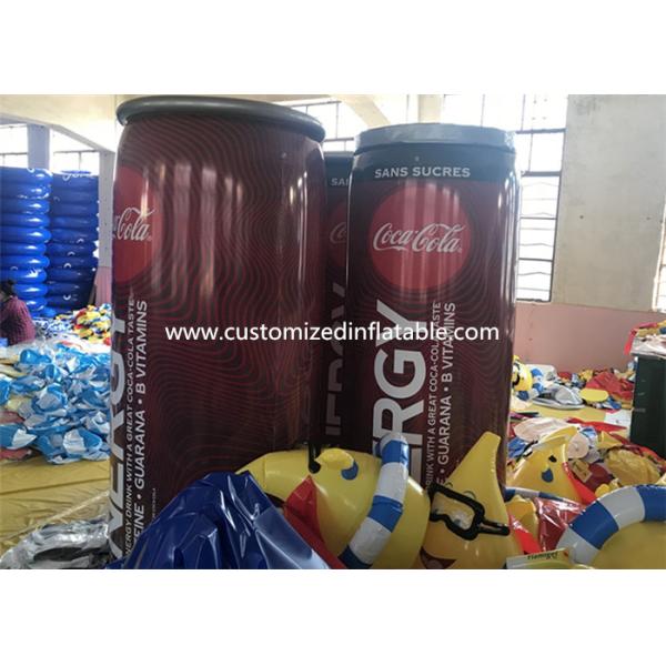 Pure PVC Advertising Inflatables , Airtight Inflatable Can Model For Sale