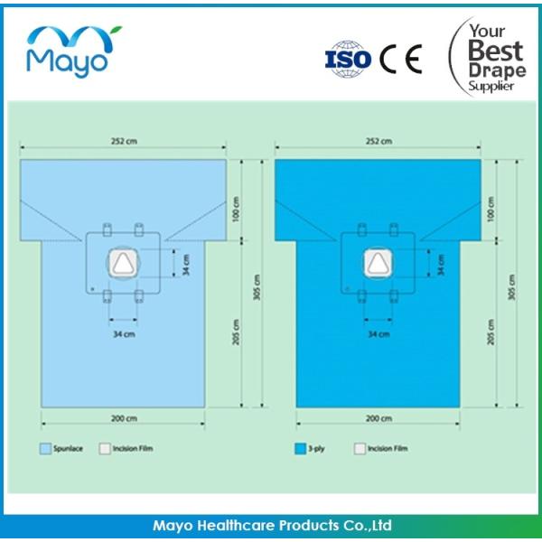 FDA Nonwoven Cesarean Section Drape OB Surgery C Section Drape