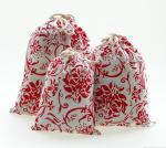 Lovely Printed Cotton Cloth Drawstring Bag Pouch Bag for Promotion,Shopping