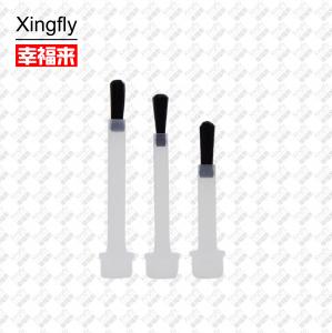 China Drop Gelish Replacement Brushes White And Black For Nail Polish on sale