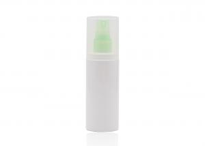 60ml 100ml Flat Shoulder Overcap Plastic Free Spray Bottle White PET Material