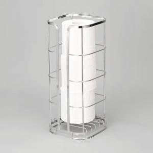 Free Standing Toilet Paper Holder Spare Roll Bathroom Storage Toilet Paper Stand