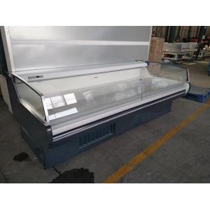 Cheese And Sausage Self Service Refrigerated Merchandiser With Corner , Black