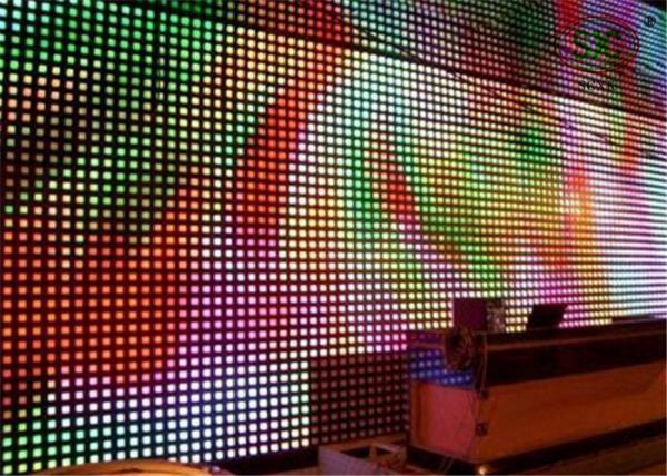 Buy Advertising media P25 Curtain LED Display , DIP 346 High definition LED screen at wholesale prices