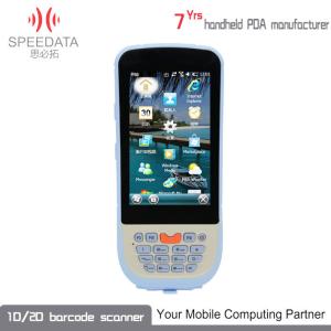 Blue QR Mobile Barcode Scanner Printer Android IP 65 Waterproof