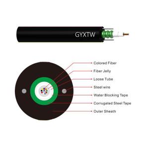 Quality GYXTW Outdoor Optical Fiber Cable 250um 8mm Fiber Optic Underground for sale