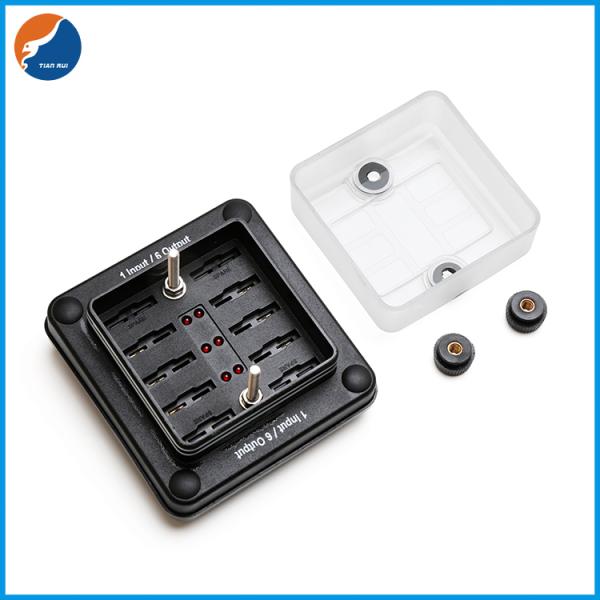 Waterproof DC ATC ATO Fuse Blade Block Holder 6 Way Car Vehicle Automotive Fuse Box
