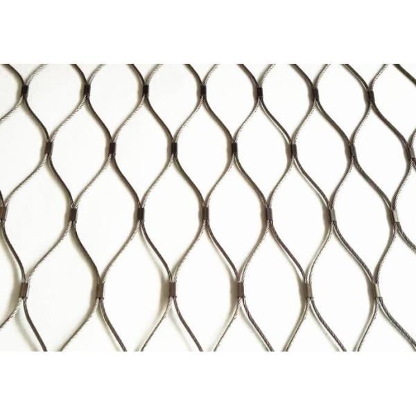 Stainless Steel Zoo Mesh Fence High Strength Wire Rope Net