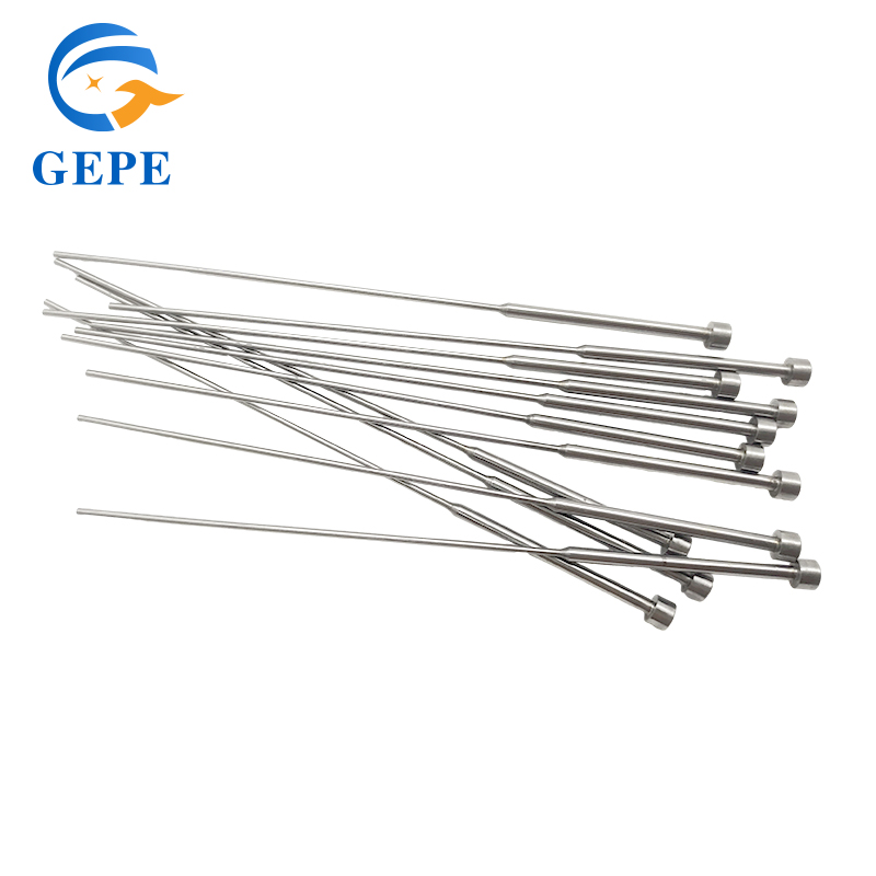 Precision Mold Ejector Pin Double Section / Straight Ejector Pin High Temperature Resistant