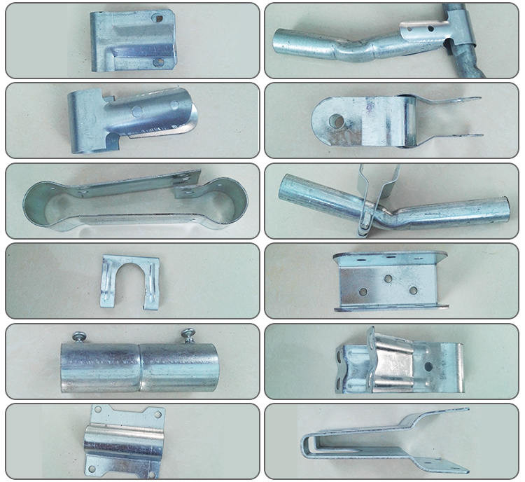 PE Film Greenhouse Metal Frame Parts Multi Span Greenhouse Rain Gutters With Lock Channel