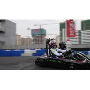 Double Seat Remote Control Fast Track Go Karts Battery Powered 48V 30Ah