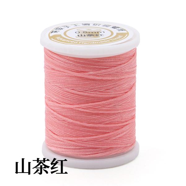 Polyester/Waxed Material 0.8mm 50m Flat Waxed Sewing Thread for Leather Stitching