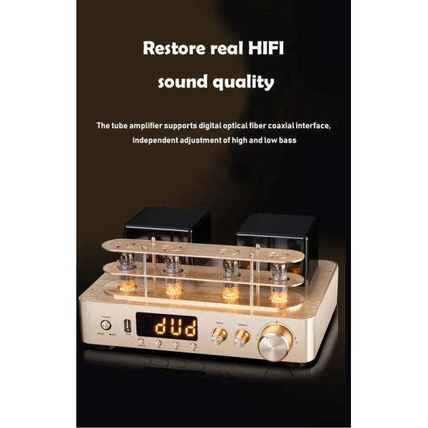 4 Ohms Bluetooth Hifi Bookshelf Speakers 2 Way Multifunctional