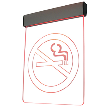 6mm hanging aluminum clear acrylic led edgelit sign