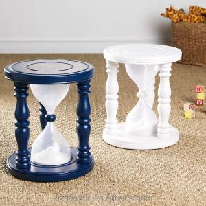 Buy cheap 24 Hours Sand Clock Hourglass Sand Timer For Kid Wooden Stool from wholesalers