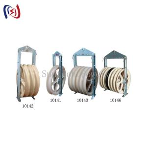 Quality 822 Series Stringing Block Overhead Transmission Line Tools With Customized Sheave Dimension And High Load Capacity for sale