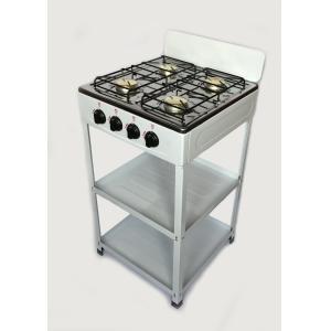Europe Style Table Four Burner Gas Cooker With Shelf