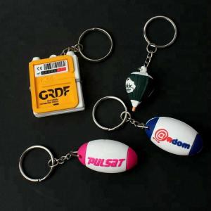 Wholesale Custom 3D Fashion Logo Key Tag Soft PVC Rubber Keychains For Promotion Gift