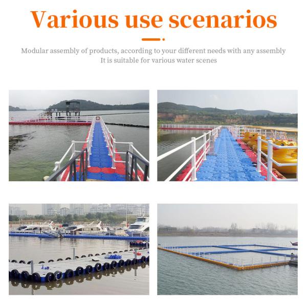 Plastic Floating Cube Modular Yacht Floating Dock Buoy Sea Pontoon Motor Boat Berth Floating Dock platforms