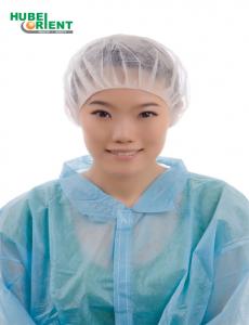 Quality Single Use Free Size Non Woven Bouffant Cap With Single Elastic for sale