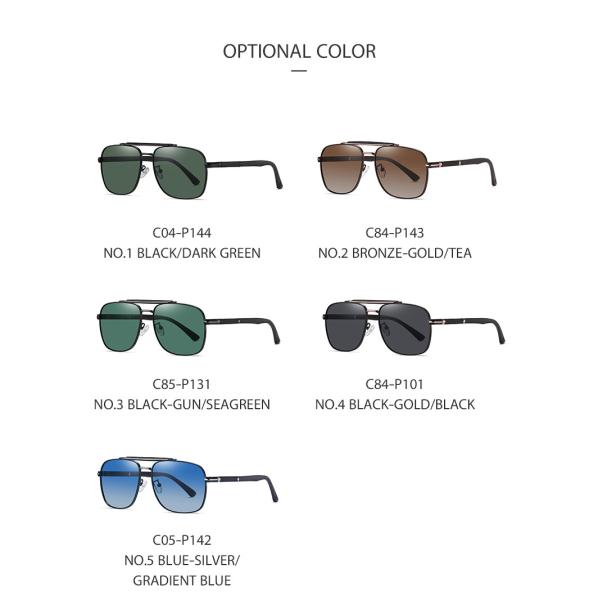 Custom Square Frame Metal Sunglasses Filters UV Polarized Lens 62mm Lens