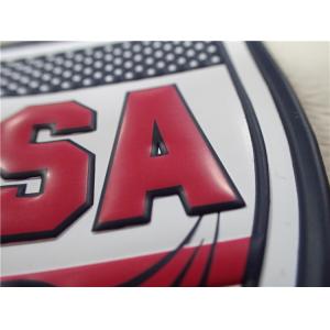 Quality Colorful Garment Patches Metal TPU Screen Printing High Frequency Embossed Logo for sale