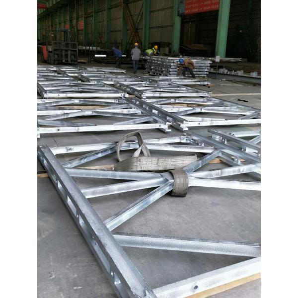 Steel Structure Temporary Bridge Construction / Pre Engineered Pedestrian Bridges