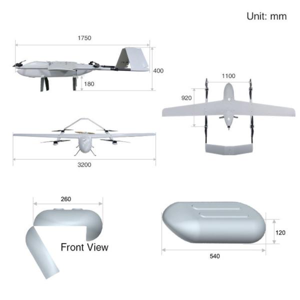 Load 3KG Aerial Drone Surveying Vertical Takeoff 100MP Tilt Camera For Building Inspection HX330PRO