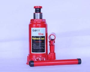 China Adjustable Hydraulic Bottle Jack 10 Ton For Auto Truck Service on sale