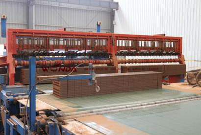 Fly Ash Tunnel Kiln Fried Automatic Brick Cutting Machine 15 Times / Min Capacity