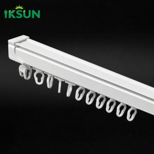 Quality 50kg Bearing S Wave Curtain Track Window Hardware Ripple Fold Curtain Tracks for sale