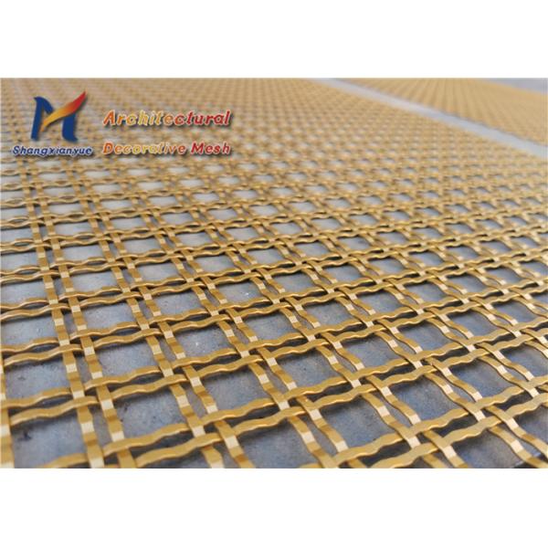 18mm Architectural Woven Wire Mesh Infill Panel Electrolytic Polishing