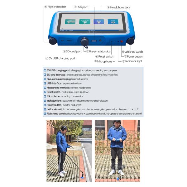PQWT LDC Ultrasonic Water Pipe Leak Detector 9m Plumbing Equipment