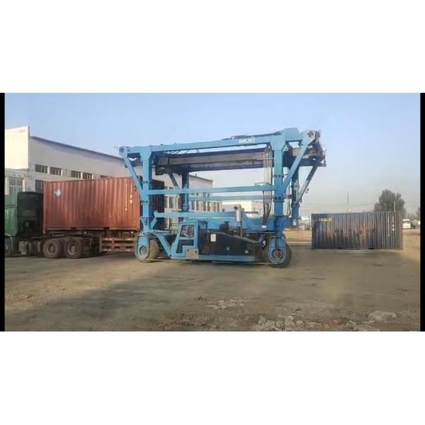 40T Mobile Straddle Carrier Container Crane For Over Height OT Containers