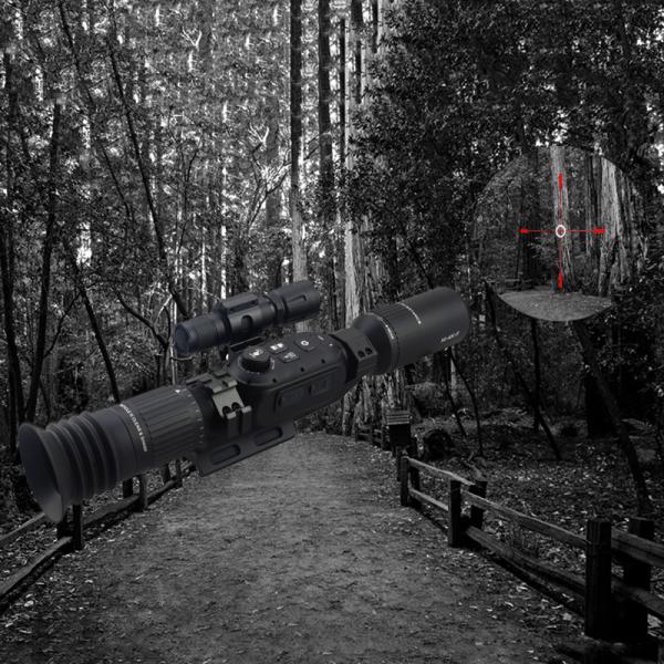 Hi-4K-F Night Vision Scope Hunting With IR Flashlight Spotting Scope
