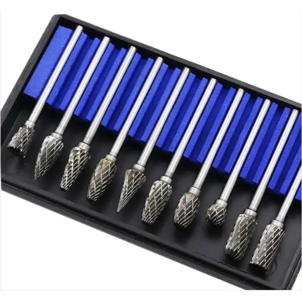 Tungsten Carbide Cutting Burs Solid Rotary Carbide Burr Set for Grinding