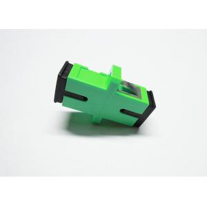 Quality PBT Material Green SC APC singlemode Duplex Fiber Optic Adapter for sale