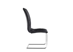 Quality High Back Kitchen 60KGS 60cm Faux Leather Dining Chairs for sale