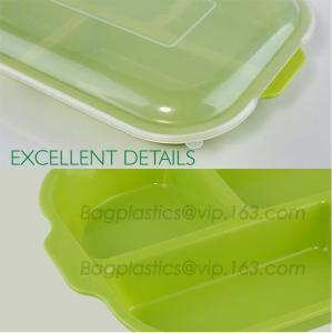 Quality 5 Compartment Lunch Box Disposable Plastic Food Container, biodegradable Fast Food Tray, disposable safety meat tray for sale