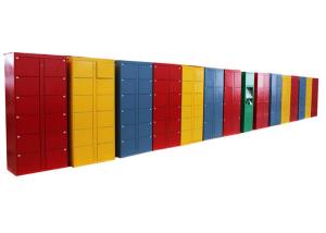 Quality Smart Public Rental Airport Left Luggage Lockers ,  Card / Cash Payment System Market Metal Lockers for sale