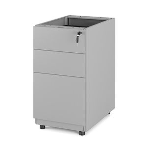 A4 File 3 Drawer Fixed Pedestal Filing Cabinet Office Equipment