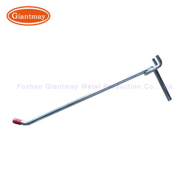 Steel Single Peg Shelf Metal Display Hook For Hardware Stores